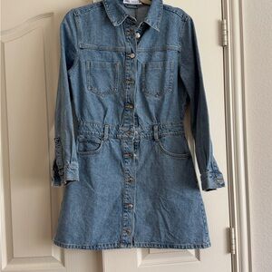 Zara Denim Button-Up Dress